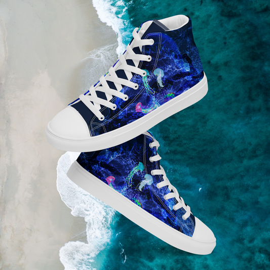 Watery Grip High Top Canvas Shoes