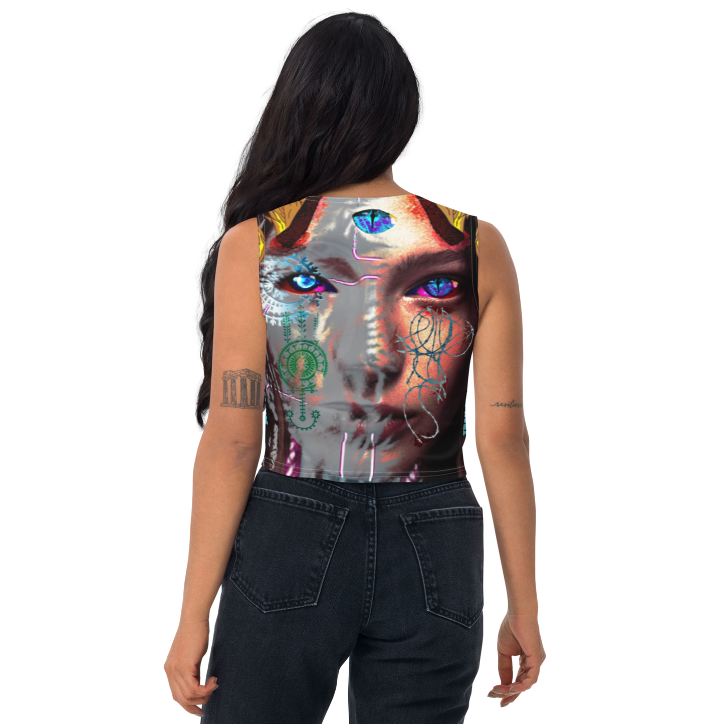 Inhuman Sleeveless Crop Top