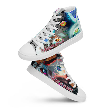 Inhuman High Top Canvas Shoes